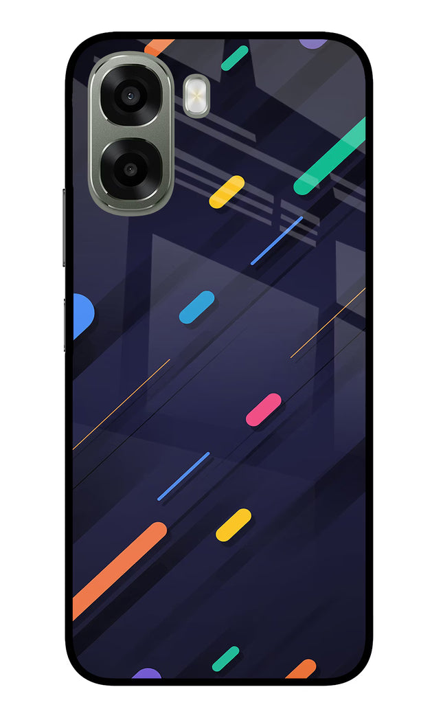 Abstract Design Oppo A6x 5G Glass Case Back Cover by Casekaro