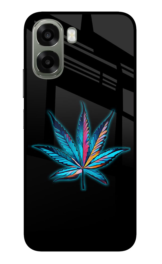 Weed Oppo A6x 5G Glass Case Back Cover by Casekaro
