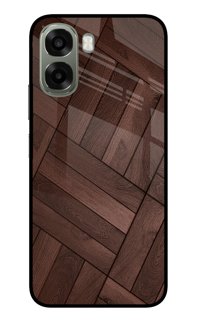 Wooden Texture Design Oppo A6x 5G Glass Case Back Cover by Casekaro