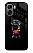 Coffee Oppo A6x 5G Glass Case Back Cover by Casekaro