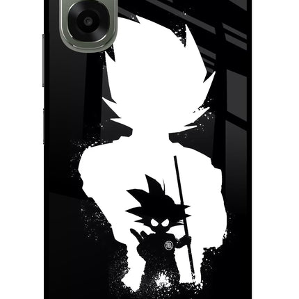 Goku Shadow Oppo A6x 5G Glass Case Back Cover by Casekaro
