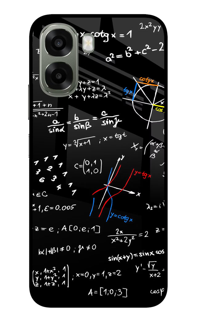 Mathematics Formula Oppo A6x 5G Glass Case Back Cover by Casekaro