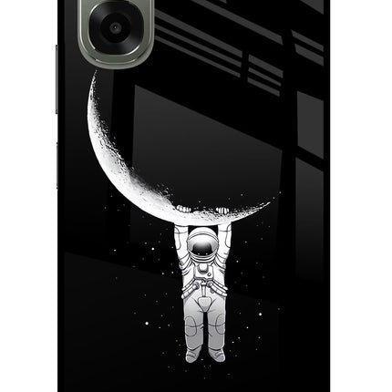 Moon Space Oppo A6x 5G Glass Case Back Cover by Casekaro
