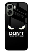 Don'T Touch My Phone Oppo A6x 5G Glass Case Back Cover by Casekaro