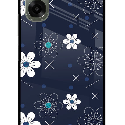 Flowers Oppo A6x 5G Glass Case Back Cover by Casekaro