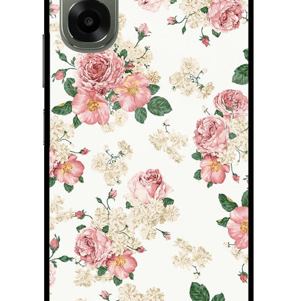 Flowers Oppo A6x 5G Glass Case Back Cover by Casekaro