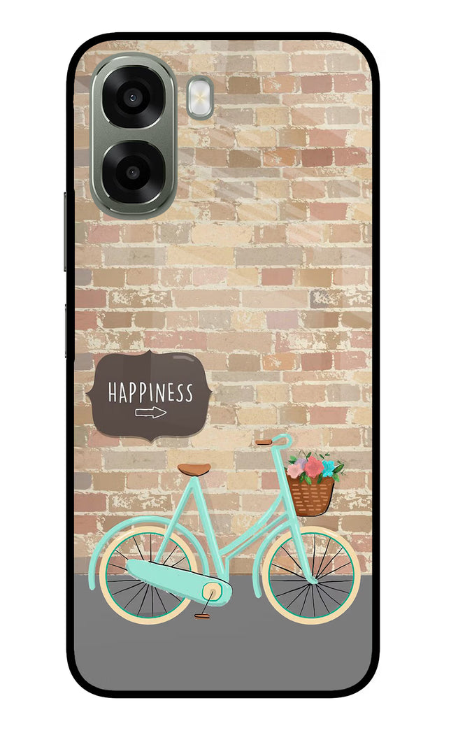 Happiness Artwork Oppo A6x 5G Glass Case Back Cover by Casekaro