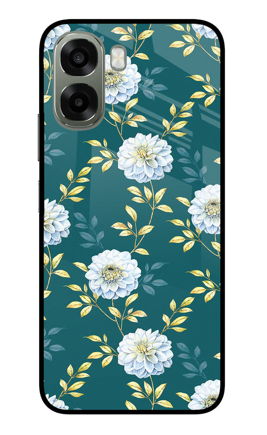 Flowers Oppo A6x 5G Glass Case
