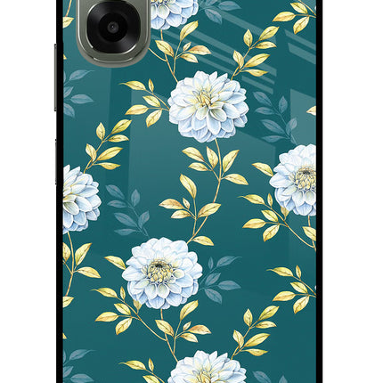 Flowers Oppo A6x 5G Glass Case Back Cover by Casekaro