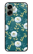 Flowers Oppo A6x 5G Glass Case Back Cover by Casekaro