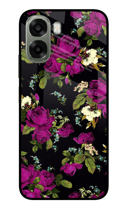 Flowers Oppo A6x 5G Glass Case