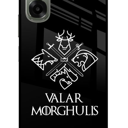 Valar Morghulis | Game Of Thrones Oppo A6x 5G Glass Case Back Cover by Casekaro