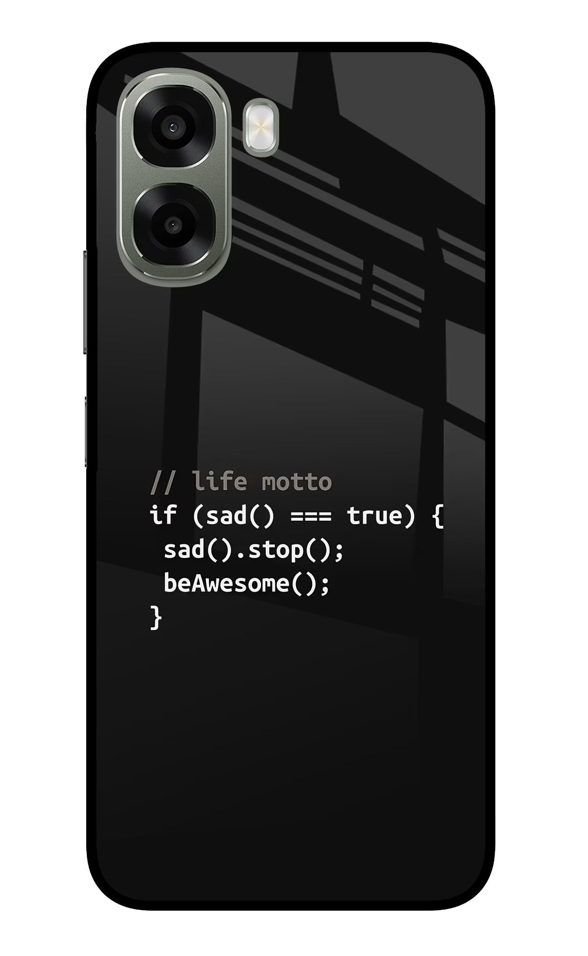 Life Motto Code Oppo A6x 5G Glass Case