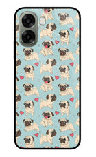 Pug Dog Oppo A6x 5G Glass Case Back Cover by Casekaro