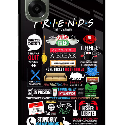 FRIENDS Oppo A6x 5G Glass Case Back Cover by Casekaro