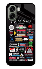 FRIENDS Oppo A6x 5G Glass Case Back Cover by Casekaro