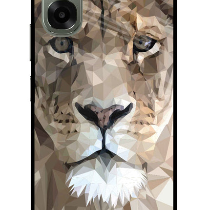 Lion Art Oppo A6x 5G Glass Case Back Cover by Casekaro