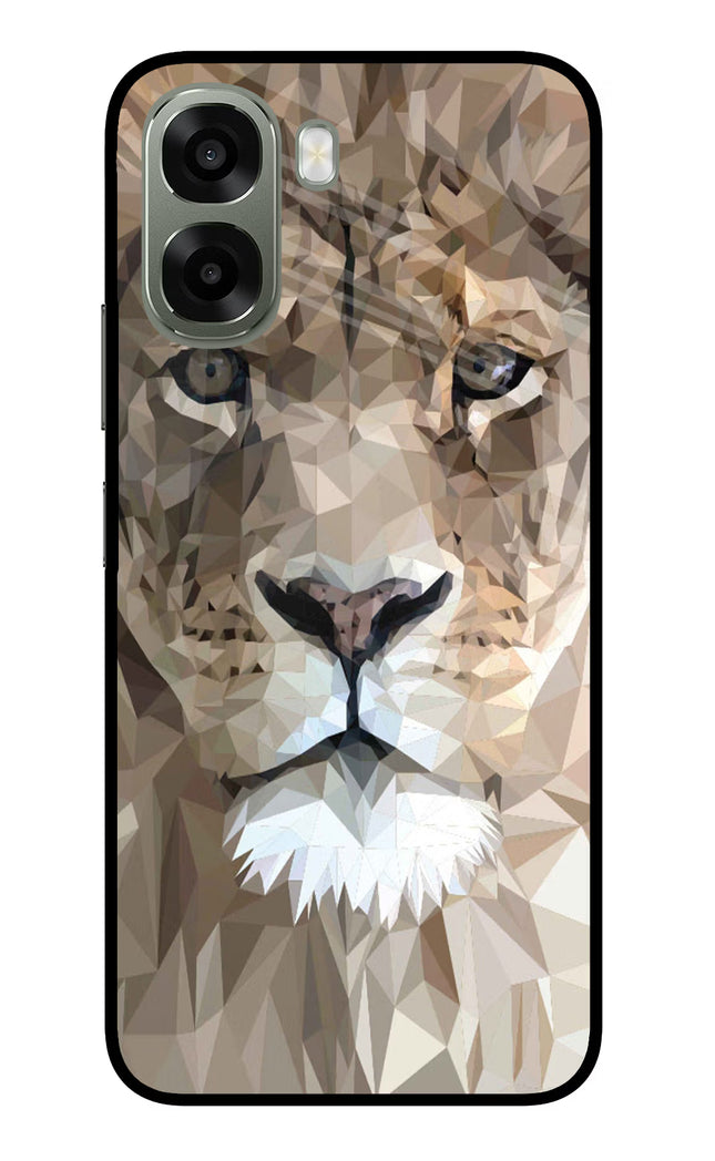Lion Art Oppo A6x 5G Glass Case Back Cover by Casekaro