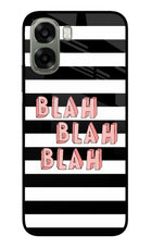Blah Blah Blah Oppo A6x 5G Glass Case Back Cover by Casekaro