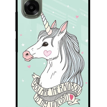 Unicorn Wallpaper Oppo A6x 5G Glass Case Back Cover by Casekaro