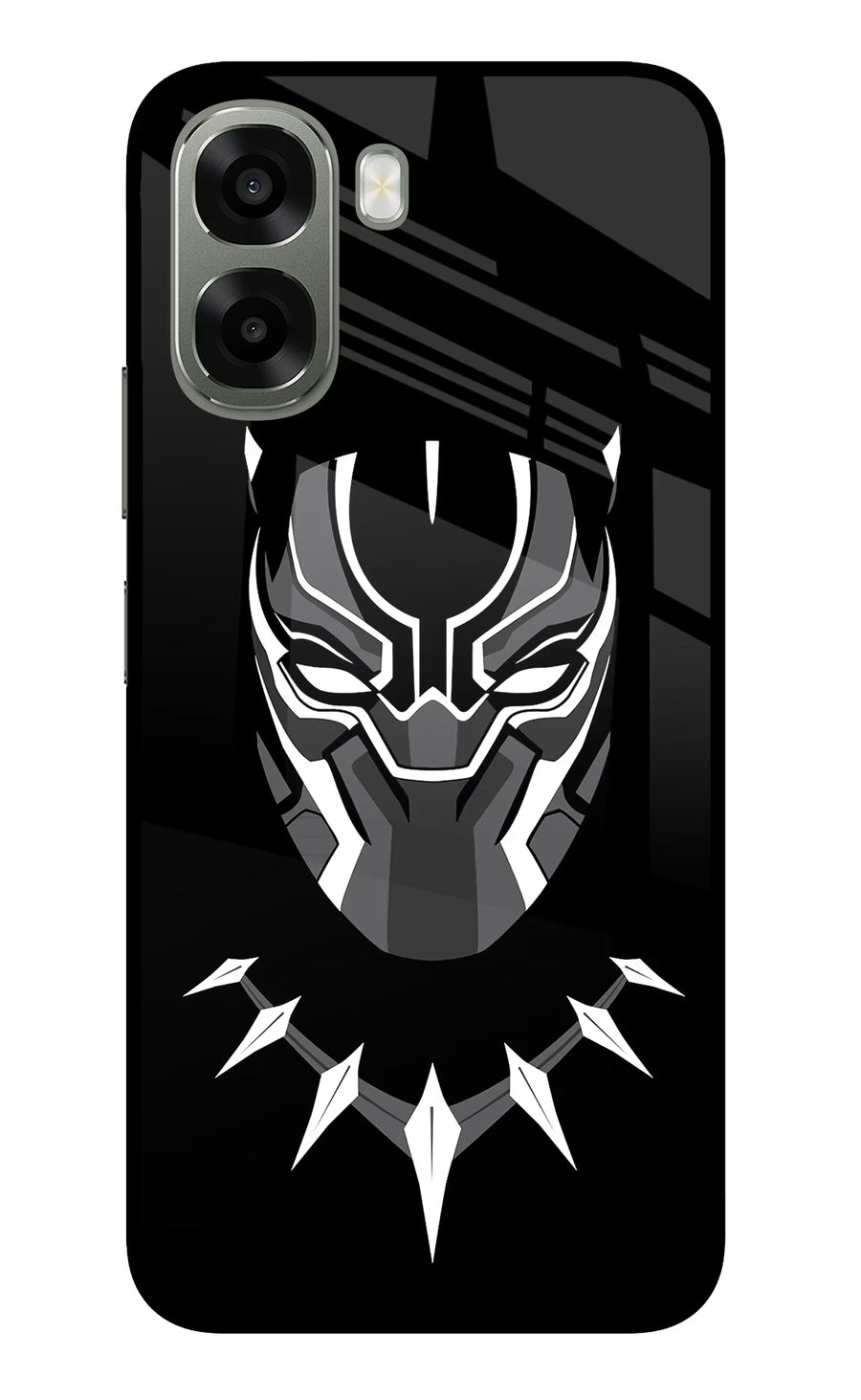 Black Panther Oppo A6x 5G Back Cover, Glass case
