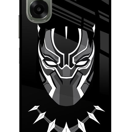 Black Panther Oppo A6x 5G Glass Case Back Cover by Casekaro