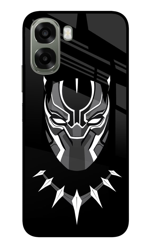 Black Panther Oppo A6x 5G Glass Case Back Cover by Casekaro