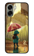 Rainy Day Oppo A6x 5G Glass Case Back Cover by Casekaro
