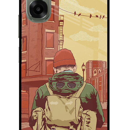Adventurous Oppo A6x 5G Glass Case Back Cover by Casekaro