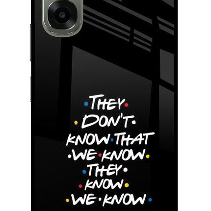 FRIENDS Dialogue Oppo A6x 5G Glass Case Back Cover by Casekaro
