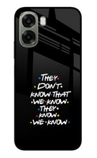 FRIENDS Dialogue Oppo A6x 5G Glass Case Back Cover by Casekaro
