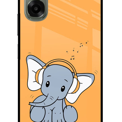 High On Music Oppo A6x 5G Glass Case Back Cover by Casekaro