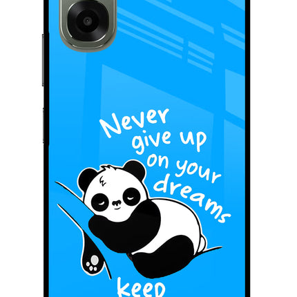 Keep Sleeping Oppo A6x 5G Glass Case Back Cover by Casekaro