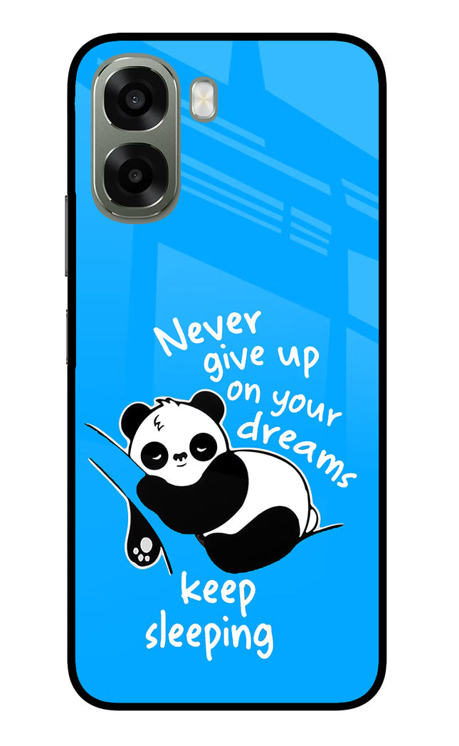 Keep Sleeping Oppo A6x 5G Glass Case Back Cover by Casekaro