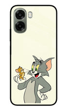 Tom & Jerry Oppo A6x 5G Glass Case Back Cover by Casekaro