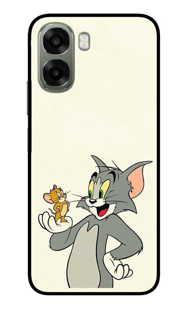 Tom & Jerry Oppo A6x 5G Glass Case Back Cover by Casekaro