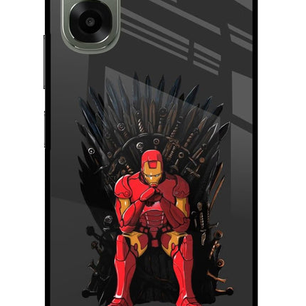 Ironman Throne Oppo A6x 5G Glass Case Back Cover by Casekaro