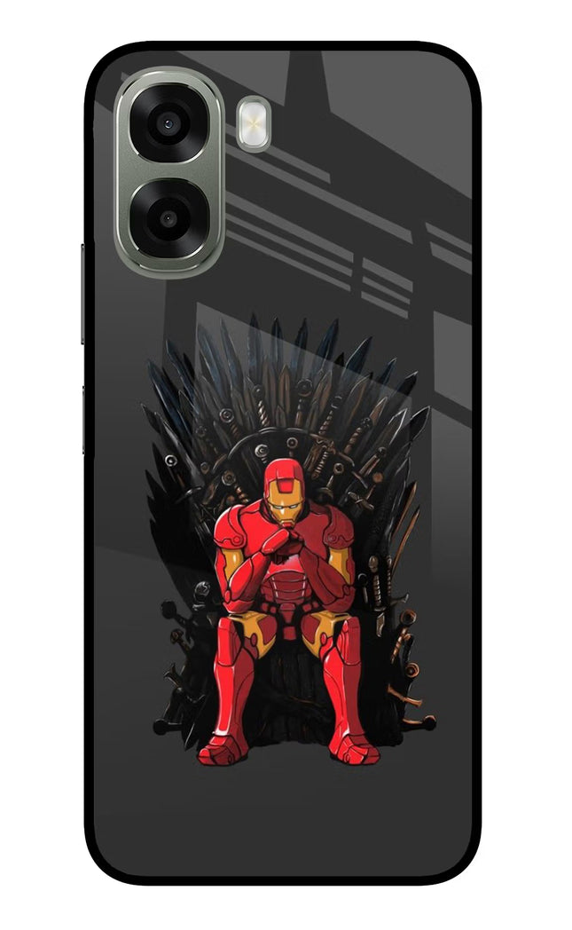 Ironman Throne Oppo A6x 5G Glass Case Back Cover by Casekaro
