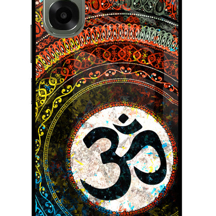 Om Cultural Oppo A6x 5G Glass Case Back Cover by Casekaro