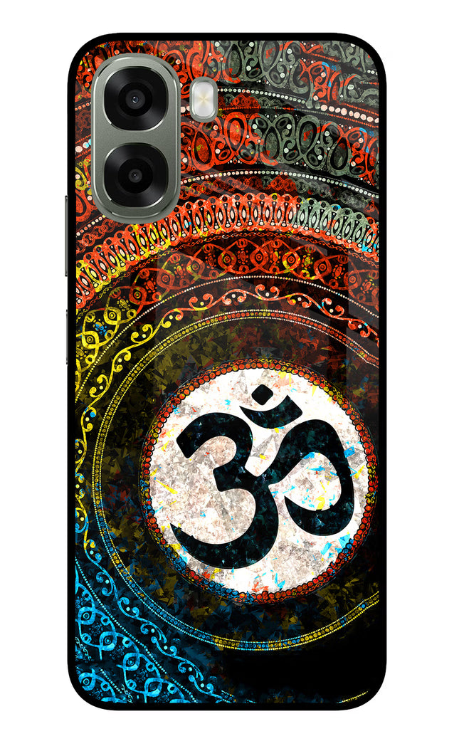 Om Cultural Oppo A6x 5G Glass Case Back Cover by Casekaro