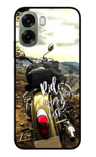 Ride More Worry Less Oppo A6x 5G Glass Case Back Cover by Casekaro