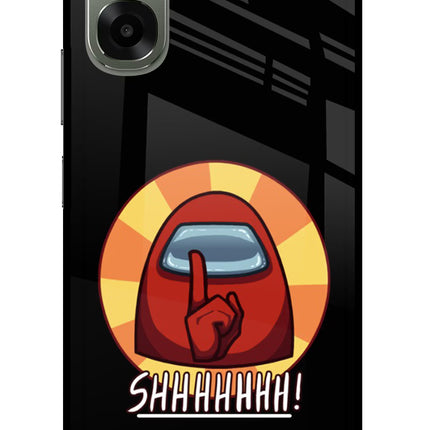 Among Us Shhh! Oppo A6x 5G Glass Case Back Cover by Casekaro