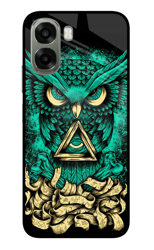 Green Owl Oppo A6x 5G Glass Case