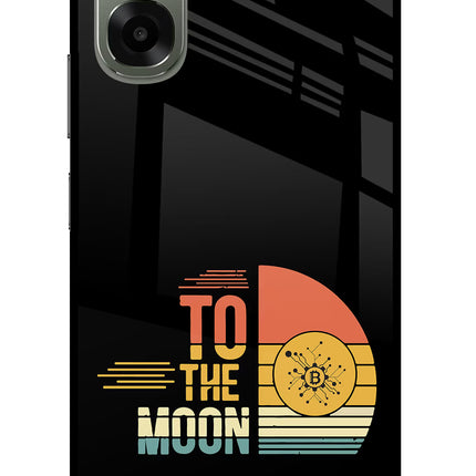 To the Moon Oppo A6x 5G Glass Case Back Cover by Casekaro