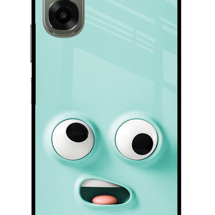 Funny Cartoon Oppo A6x 5G Glass Case Back Cover by Casekaro