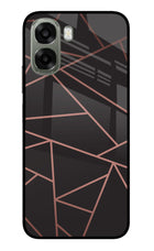 Geometric Pattern Oppo A6x 5G Glass Case Back Cover by Casekaro
