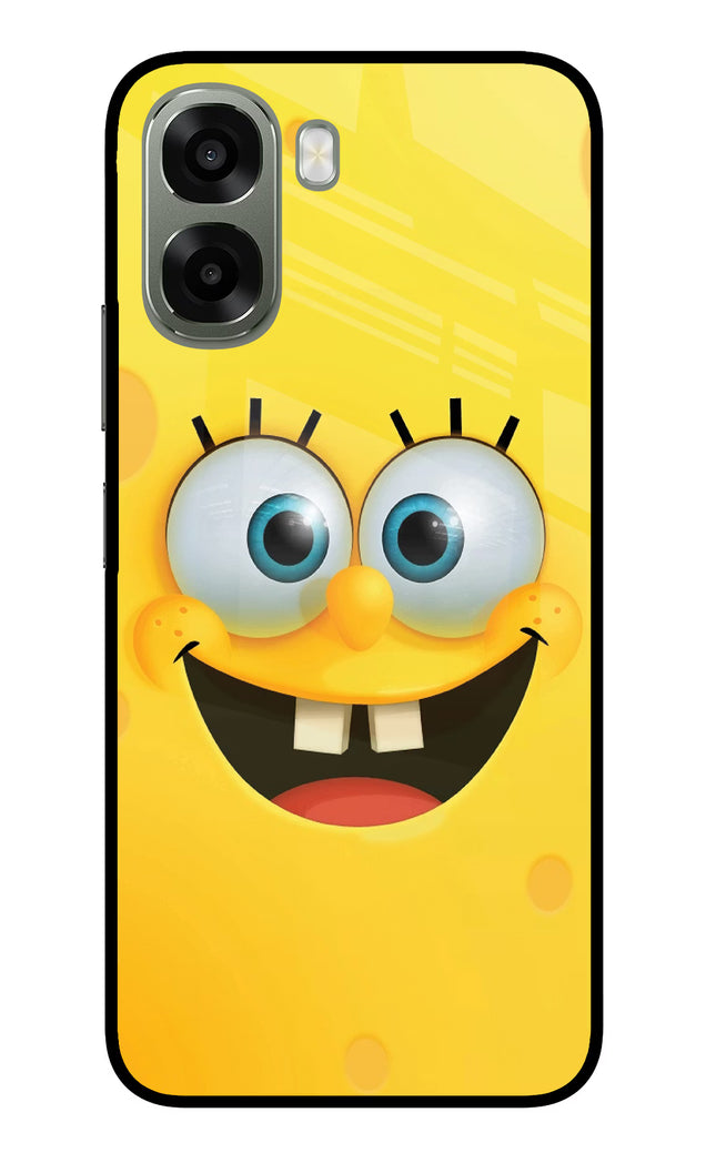 Sponge 1 Oppo A6x 5G Glass Case Back Cover by Casekaro
