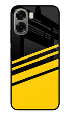 Yellow Shades Oppo A6x 5G Glass Case Back Cover by Casekaro