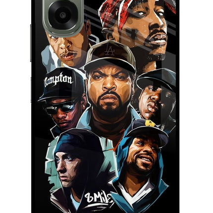 Rappers Oppo A6x 5G Glass Case Back Cover by Casekaro