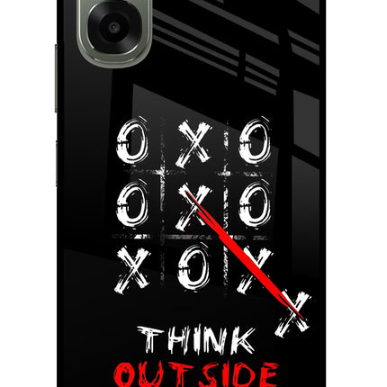 Think out of the BOX Oppo A6x 5G Glass Case Back Cover by Casekaro